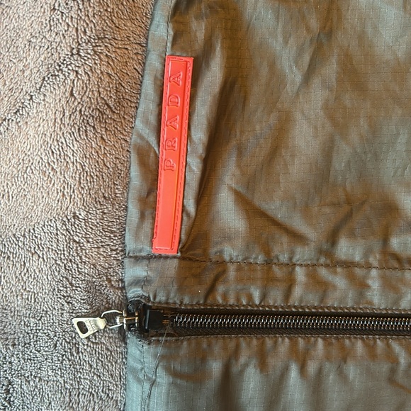 Prada Vintage Waterproof Mini-length to Mid-Length Skirt - Charcoal Gray - Picture 2 of 5